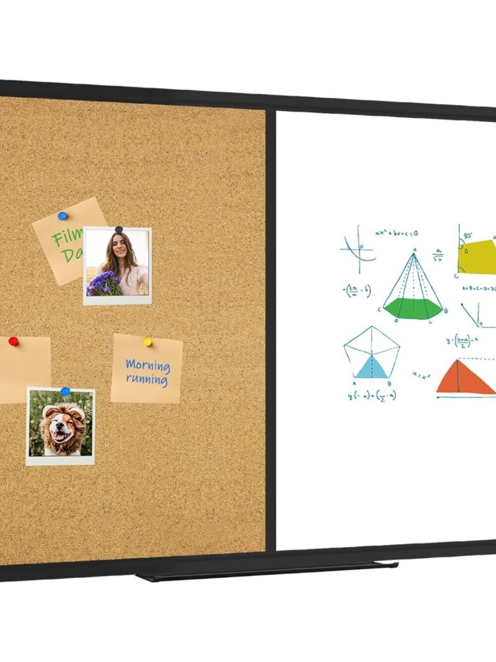 Magnetic Dry Erase Board Cork Board Combo 36 x 24 Inches